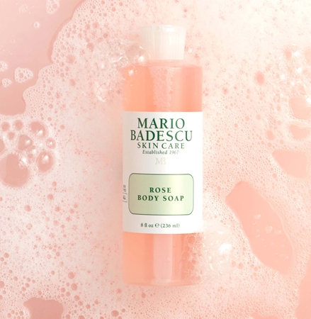 Mario Badescu Rose Body Soap енергетичний гель для душу з трояндовою олійкою