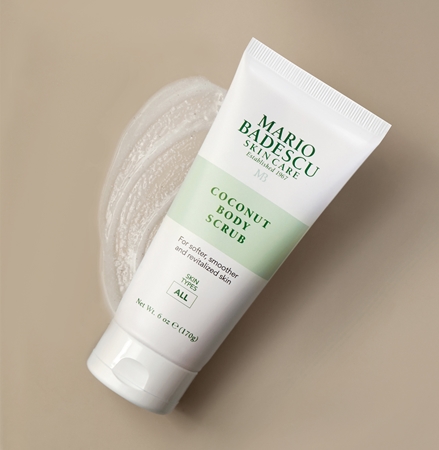 Mario Badescu Coconut Body Scrub esfoliante de limpeza corporal com coco