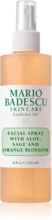 Mario Badescu Facial Spray with Aloe, Sage and Orange Blossom Uzmundrinošs un mitrinošs izsmidzināms līdzeklis