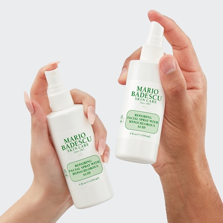 Mario Badescu Repairing Facial Spray With Hypochlorous Acid Restorative Skin Spray with soothing effect