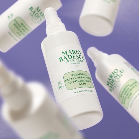 Mario Badescu Repairing Facial Spray With Hypochlorous Acid Restorative Skin Spray with soothing effect