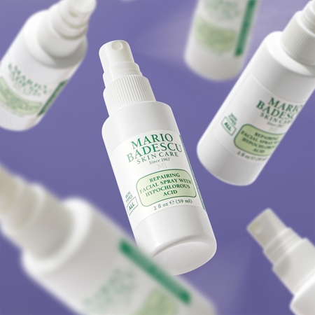 Mario Badescu Repairing Facial Spray With Hypochlorous Acid Restorative Skin Spray with soothing effect