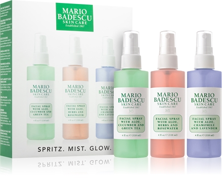Mario Badescu SPRITZ. MIST. GLOW. gift set (for radiance and hydration)