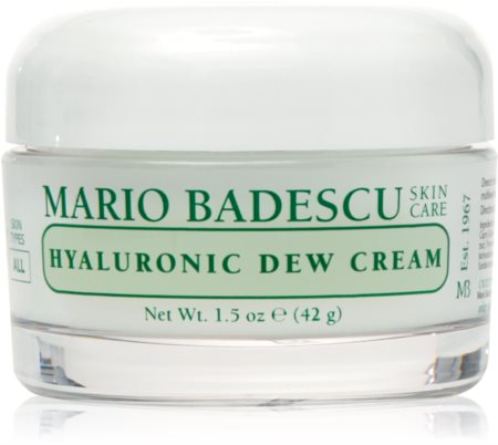 Mario Badescu Hyaluronic Dew Cream creme gel hidratante não contém óleo