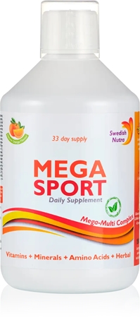 Swedish Nutra Mega Sport băutură pentru susținerea performanțelor sportive