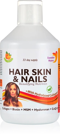 Swedish Nutra Hair, Skin & Nails colagen pentru păr, unghii și piele