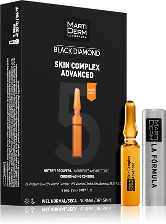 MartiDerm Black Diamond Skin Complex Advanced ampulky pro unavenou pleť