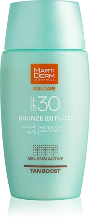 MartiDerm Sun Care Bronze D Fluid opalovací fluid na obličej prodlužující opálení