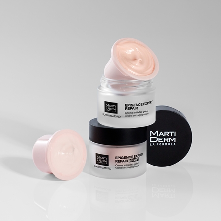 MartiDerm Black Diamond Epigence Expert Repair Night protivráskový noční krém plnitelný