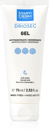 MartiDerm Driosec Gel Antitranspirante гель для рук і ніг проти надмірного потовиділення