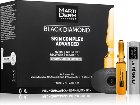 MartiDerm Black Diamond Skin Complex Advanced ampulky pro unavenou pleť
