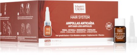 MartiDerm Hair System θεραπεία ανάπτυξης μαλλιών κατά της τριχόπτωσης σε αμπούλες