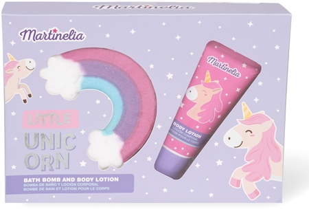 Martinelia Little Unicorn Bath Bomb & Body Lotion dárková sada pro děti