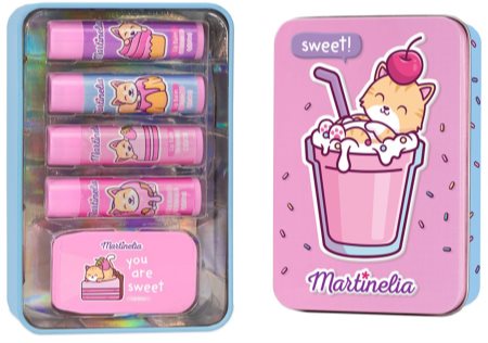 Martinelia Yummy Lip Care Tin Box Lūpu kopšanas līdzekļu komplekts (bērniem)