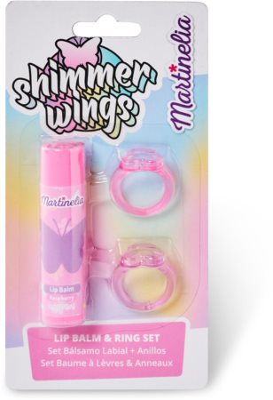 Martinelia Shimmer Wings Lip Balm & Ring Set set (za otroke)