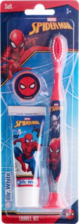 Marvel Spiderman Travel Kit Set per la cura dentale per bambini