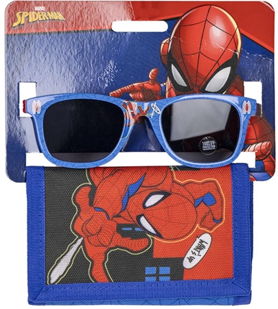 Marvel Spiderman Set Wallet & Sunglasses sada pro děti 3y+