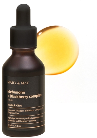 Mary&May Idebenone + Blackberry Complex Serum Antioxidant Serum to brighten and smooth the skin