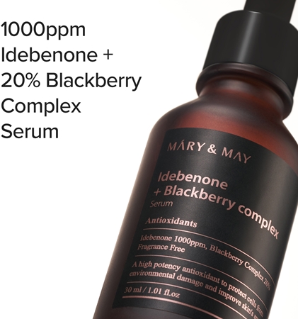 Mary&May Idebenone + Blackberry Complex Serum Antioxidant Serum to brighten and smooth the skin