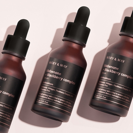 Mary&May Idebenone + Blackberry Complex Serum Antioxidant Serum to brighten and smooth the skin