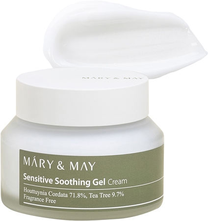 Mary&May Sensitive Soothing Gel Cream Light Hydrating Gel Cream to soothe and strengthen sensitive skin