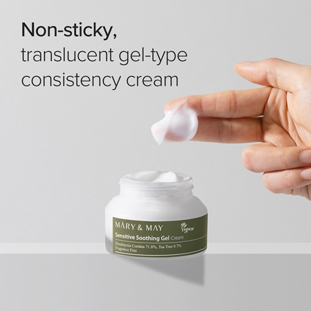 Mary&May Sensitive Soothing Gel Cream Light Hydrating Gel Cream to soothe and strengthen sensitive skin