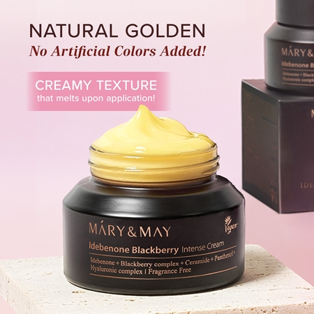 Mary&May Idebenone + Blackberry Complex Intensive Total Care Cream crème hydratante éclat effet anti-rides