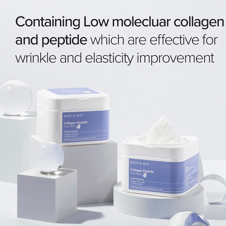 Mary&May Collagen Peptide Vital Mask sheet mask set with anti-ageing effect