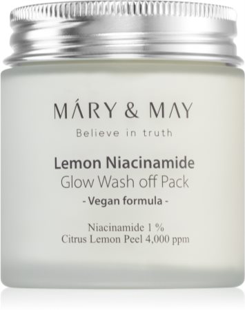 MARY & MAY Lemon Niacinamid maseczka nawilżająca i rozświetlająca