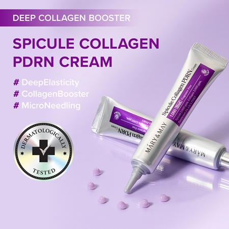 Mary&May Spicule Collagen PDRN Cream zjemňujúci a vyživujúci krém pre obnovu kožnej bariéry