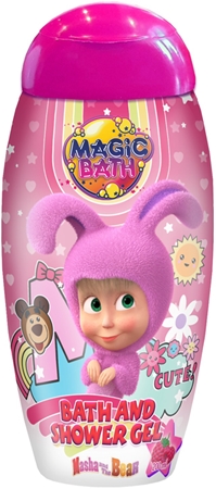 Masha & The Bear Magic Bath Bath & Shower Gel gel bagno e doccia per bambini