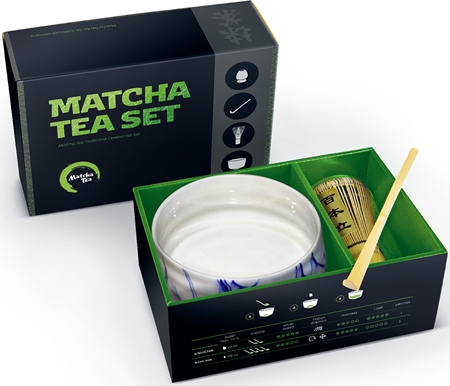 Matcha Tea Matcha Set Hiroki coffret cadeau pour la préparation de boisson