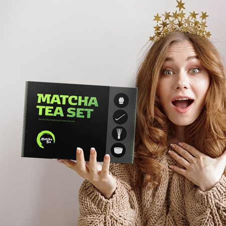 Matcha Tea Matcha Set Profi Kaoru ajándékszett ital készítéséhez