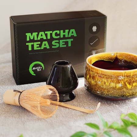 Matcha Tea Matcha Set Profi Akeno Gift Set for drink preparation