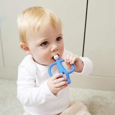 Matchstick Monkey Teething Toy and Gel Applicator mordedor com escova 2 em 1