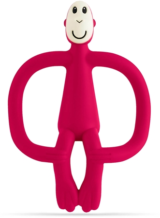 Matchstick Monkey Teething Toy and Gel Applicator purulelu mukana harja 2in1