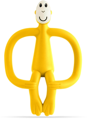 Matchstick Monkey Teething Toy and Gel Applicator purulelu mukana harja 2in1