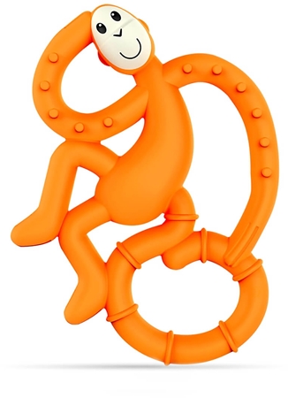 Matchstick Monkey Mini Monkey Teether dentaruolo con un ingrediente antimicrobico