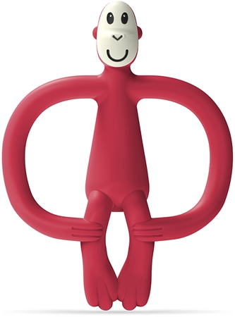 Matchstick Monkey Monkey Teether dentaruolo con spazzolino 2 in 1
