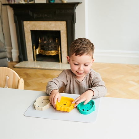 Matchstick Monkey Animal Snack Mat komplet naczyń dla dzieci