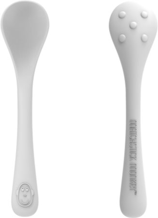 Cuillère pour bébé en silicone, 2pcs Baby Spoons Ustensile d