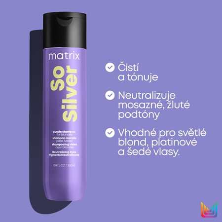 Matrix So Silver šampon neutralizující žluté tóny