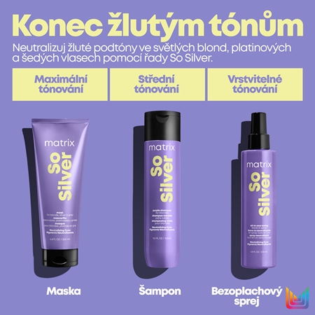Matrix So Silver šampon neutralizující žluté tóny