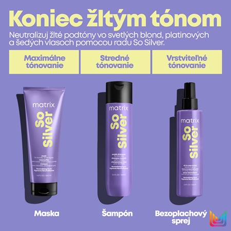 Matrix So Silver šampón neutralizujúci žlté tóny