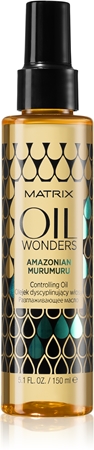 Matrix Oil Wonders Amazonian Murumuru Toitev õli sära lainelistele ja lokkis juustele