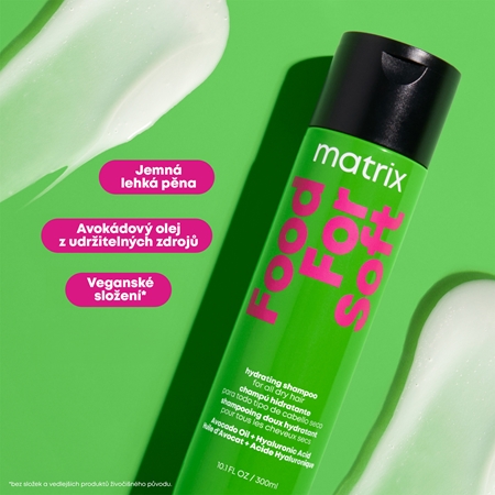 Matrix Food For Soft hydratační šampon s kyselinou hyaluronovou