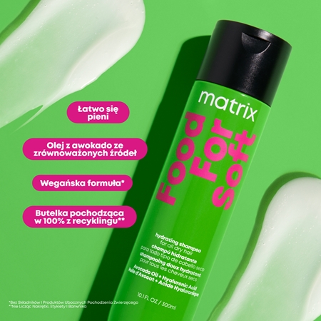 Matrix Food For Soft szampon nawilżający z kwasem hialuronowym