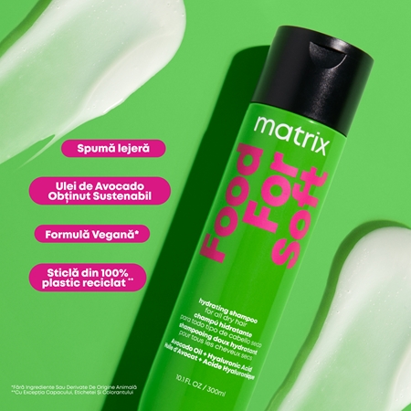 Matrix Food For Soft sampon hidratant cu acid hialuronic