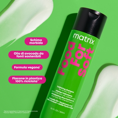Matrix Food For Soft shampoo idratante con acido ialuronico