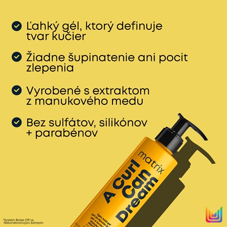 Matrix A Curl Can Dream fixačný gél pre vlnité a kučeravé vlasy